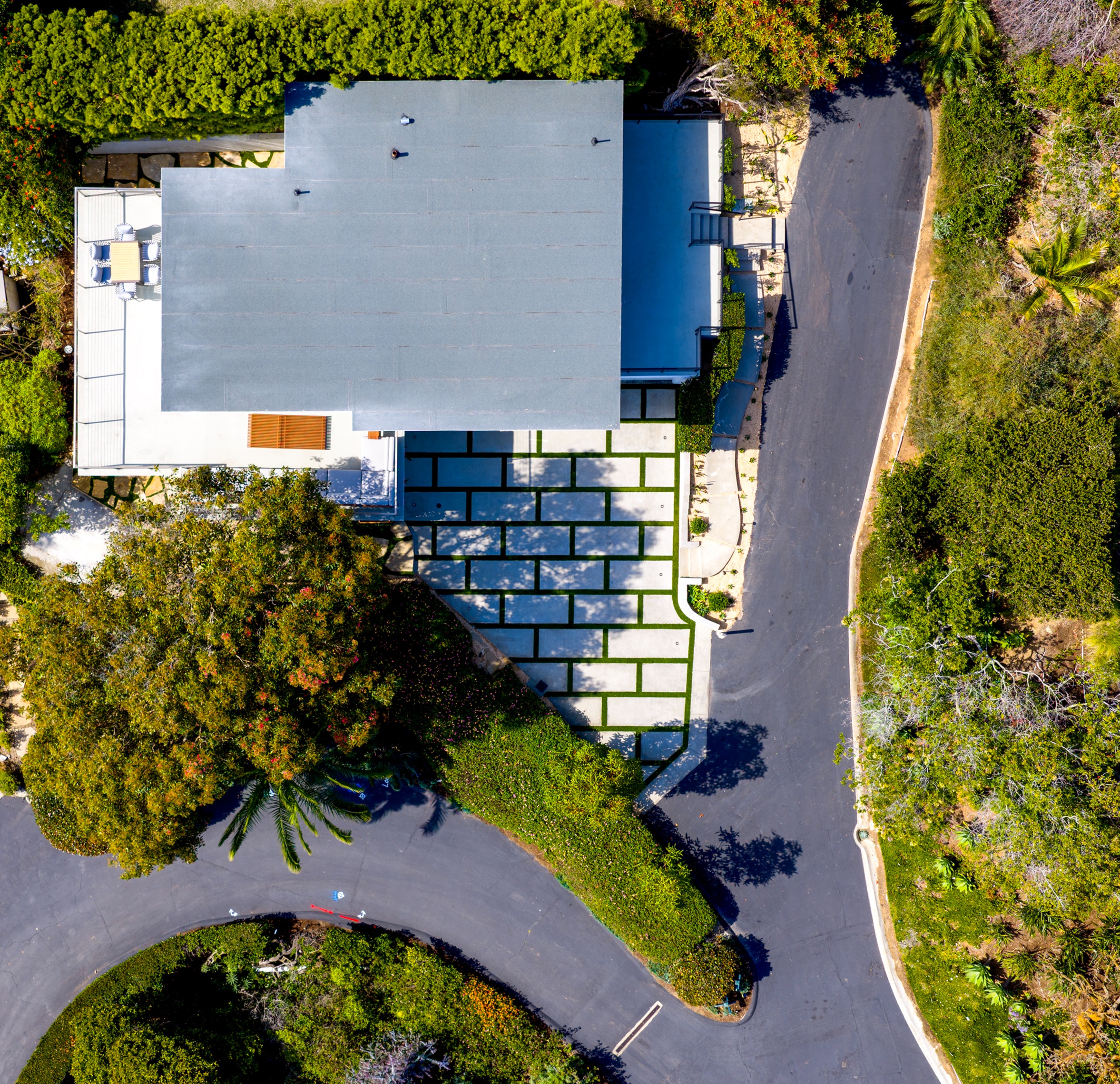 Aerial view of estate